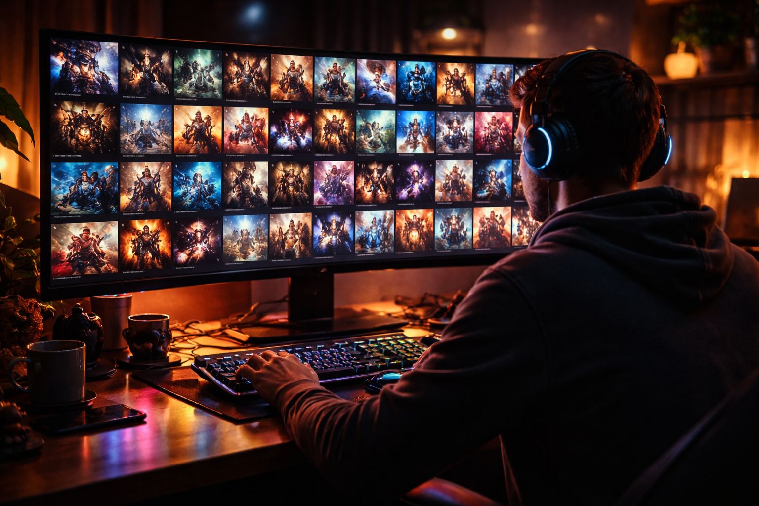 A Broad Game Library For Different Playing Styles